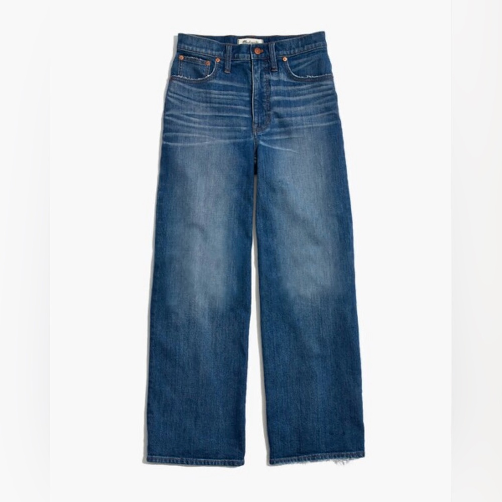 Madewell Wide Leg Crop in Finney Wash - Picture 5 of 15